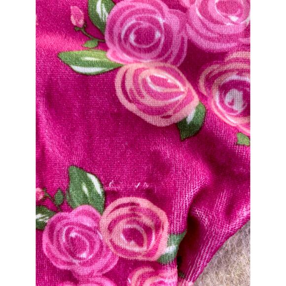 Duck Duck Goose Pink with Roses "Pretty Like Mommy" Fully Zip Sleeper Size 18 M - Picture 6 of 6